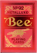 Bicycle Bee Red Metalluxe Playing Cards