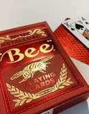 Bicycle Bee Red Metalluxe Playing Cards