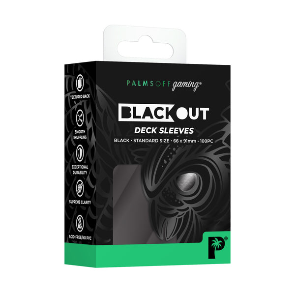 Blackout Deck Sleeves Standard (Black) | Palms Off