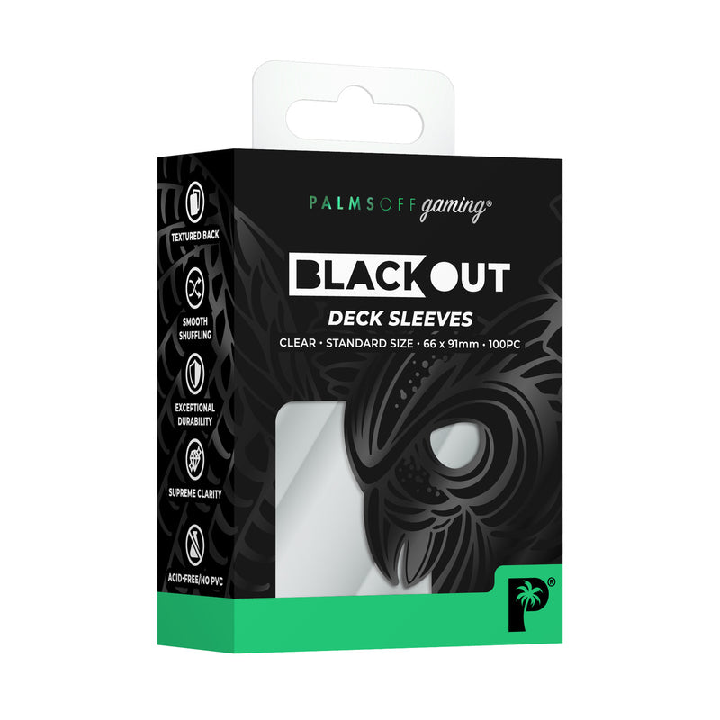 Blackout Deck Sleeves Standard (Clear) | Palms Off