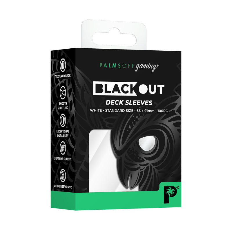 Blackout Deck Sleeves Standard (White) | Palms Off