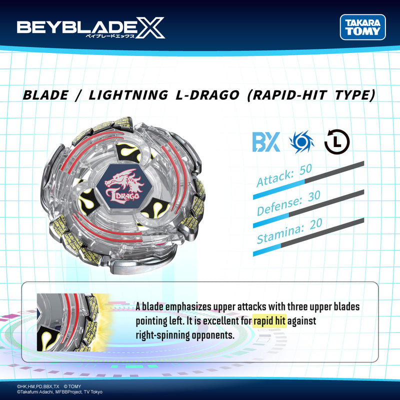 BX-00 Random Booster Lightning L-Drago 1-60F | Beyblade X