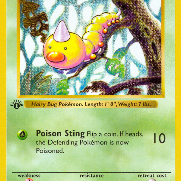 Weedle (69/102) (Shadowless) [Base Set 1st Edition]