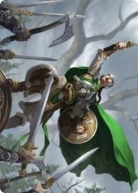 Maja, Bretagard Protector Art Card [Kaldheim Art Series]