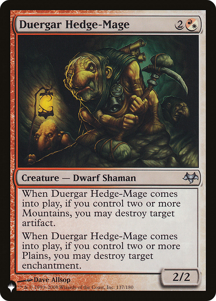 Duergar Hedge-Mage [The List]