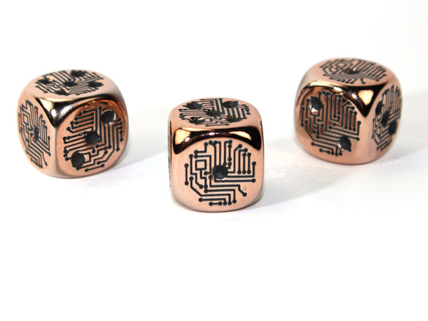 Copper Circuit Design d6 (Metal-Plated Over Plastic)