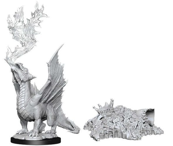 D&D Nolzur's Marvelous Miniatures: Gold Dragon Wyrmling & Small Treasure Pile