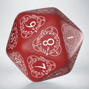 Q Workshop D20 Level Counter Red & White Die
