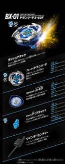 BX-01 Starter Dran Sword 3-60F | Beyblade X