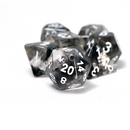 Translucent Cloud Black Dice Set | Sirius Dice