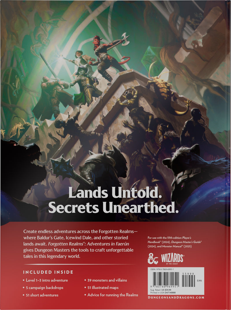 Dungeons & Dragons Forgotten Realms "Heroes of Faerun" Dungeon Master Expansion (Hardcover)