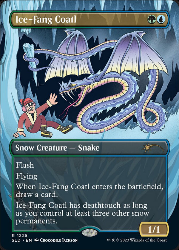 Ice-Fang Coatl (Borderless) [Secret Lair Drop Series]