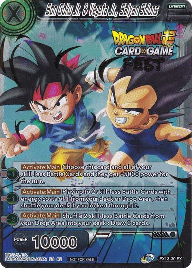 Son Goku Jr. & Vegeta Jr., Saiyan Scions (Card Game Fest 2022) (EX13-30) [Tournament Promotion Cards]