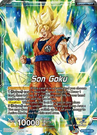 Son Goku // SSG Son Goku, Crimson Warrior (BT16-020) [Realm of the Gods]