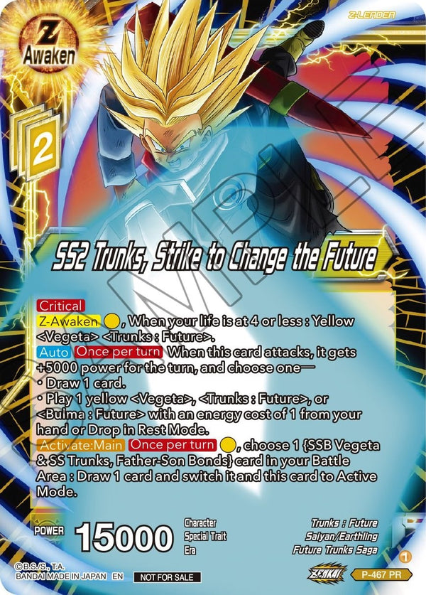 SS2 Trunks, Strike to Change the Future (Z03 Dash Pack) (P-467) [Promotion Cards]