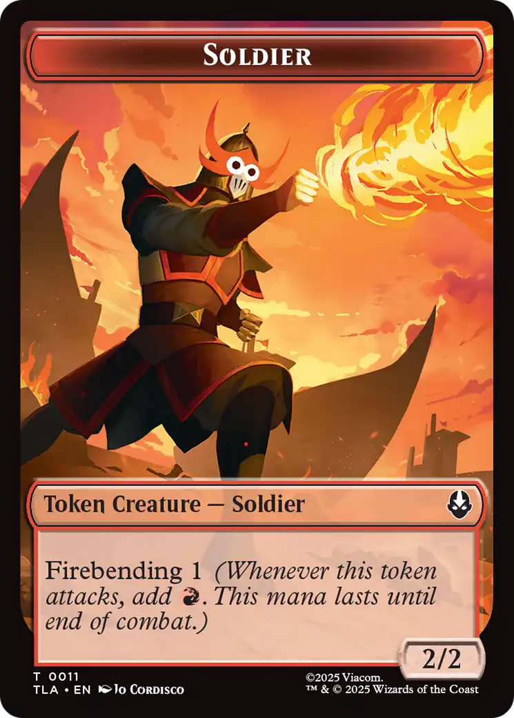 Ally (0008) // Soldier (0002) Double-Sided Token [Avatar: The Last Airbender Tokens]