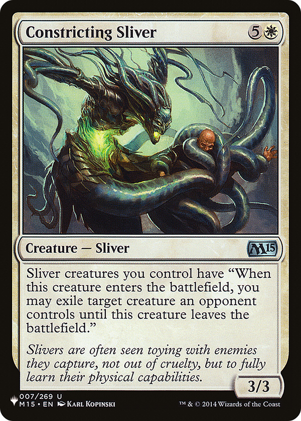 Constricting Sliver [The List Reprints]