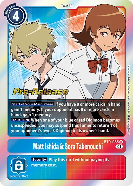 Matt Ishida & Sora Takenouchi [BT9-085] [X Record Pre-Release Promos]