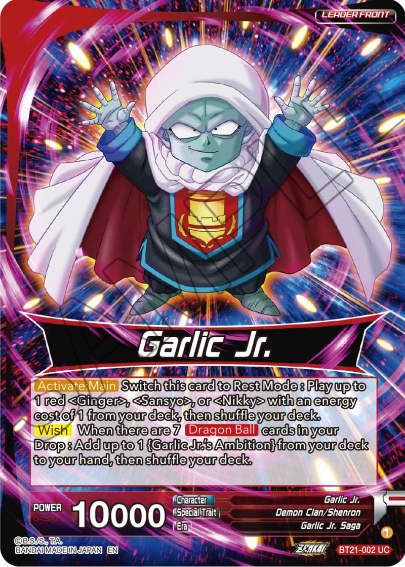 Garlic Jr. // Garlic Jr., Immortal Being (BT21-002) [Wild Resurgence]