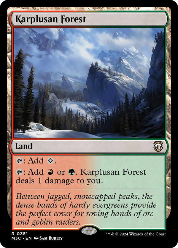 Karplusan Forest (Ripple Foil) [Modern Horizons 3 Commander]