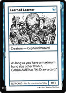 Learned Learner [Mystery Booster Playtest Cards]
