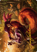 Mr. Foxglove Art Card (Gold-Stamped Signature) [Bloomburrow Art Series]