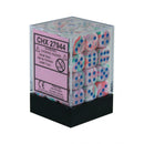 Festive Pop Art/blue 12mm d6 Dice Block (36 dice)