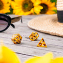 Q Workshop Full Art Dice Set: Sunflower