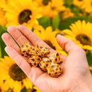 Q Workshop Full Art Dice Set: Sunflower