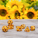Q Workshop Full Art Dice Set: Sunflower