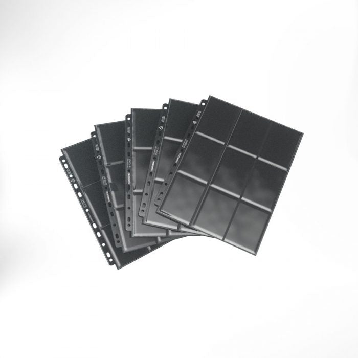 18-Pocket Sideloading Pages 50Pcs Display (Black) | Gamegenic