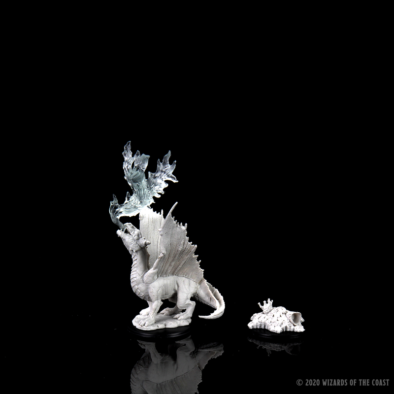 D&D Nolzur's Marvelous Miniatures: Gold Dragon Wyrmling & Small Treasure Pile