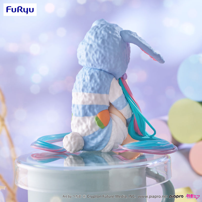 Hatsune Miku Rabbit Ear Hood Pajama Blue Color Ver. | Noodle Stopper Figure