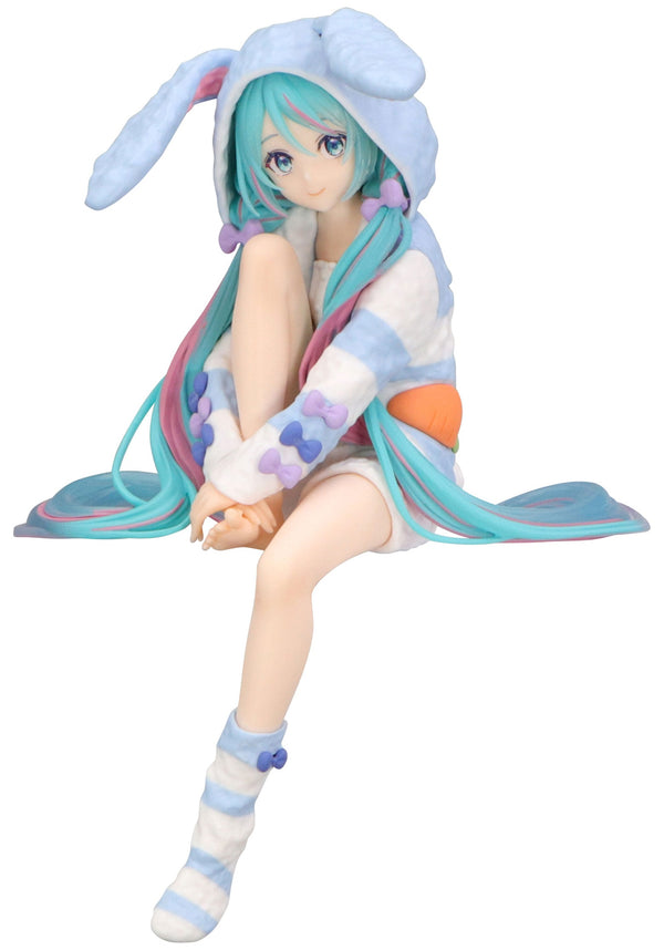 Hatsune Miku Rabbit Ear Hood Pajama Blue Color Ver. | Noodle Stopper Figure