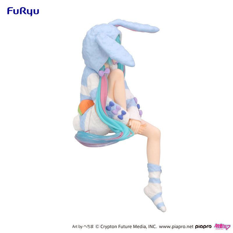 Hatsune Miku Rabbit Ear Hood Pajama Blue Color Ver. | Noodle Stopper Figure