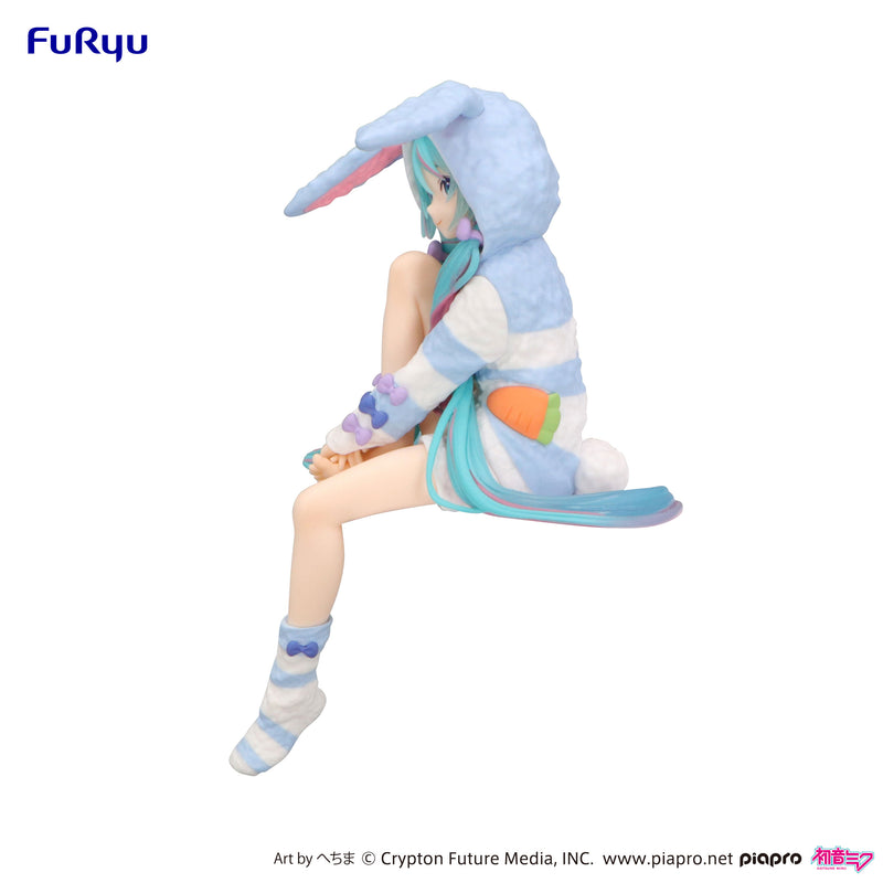 Hatsune Miku Rabbit Ear Hood Pajama Blue Color Ver. | Noodle Stopper Figure