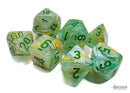 Marble Green/dark green Polyhedral 7-Dice Set | Chessex