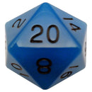 Mega Acrylic D20: Glow Blue