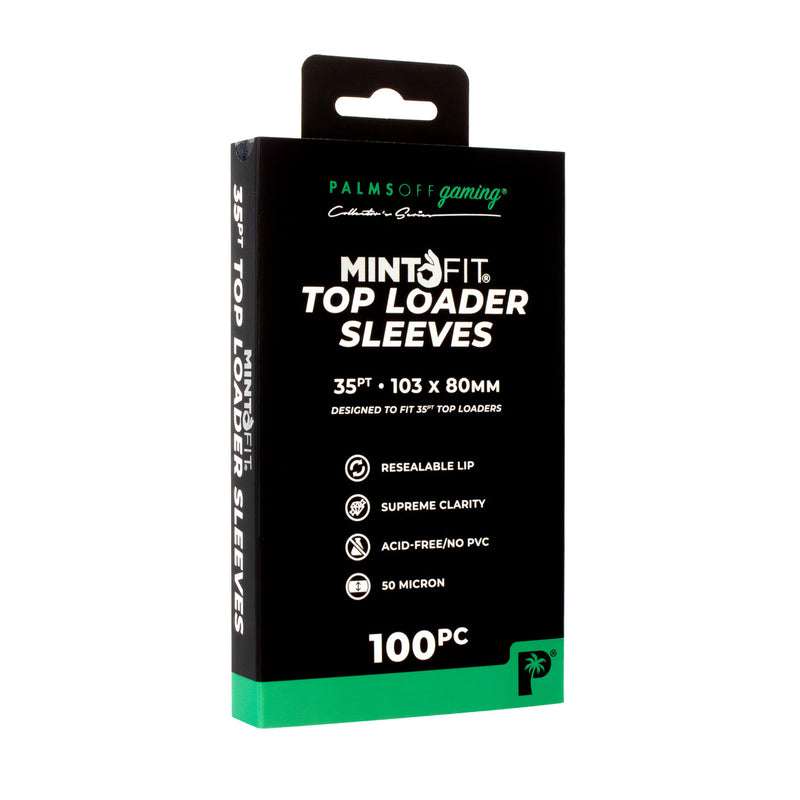 Mint-Fit Toploader Sleeves 35pt - 100pc | Palms Off