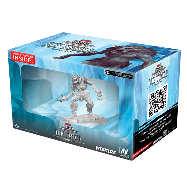 D&D Nolzur's Marvelous Miniatures: Ice Troll Paint Night Kit