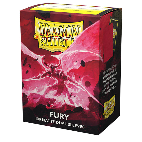[DAMAGED] Matte Dual Standard Sleeves (Fury) | Dragon Shield