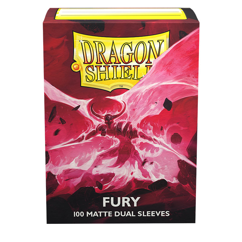 [DAMAGED] Matte Dual Standard Sleeves (Fury) | Dragon Shield