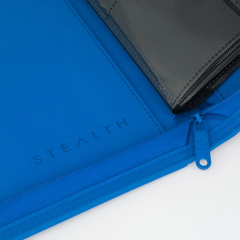 STEALTH 12 Pocket Zip Binder (Blue) | Palms Off