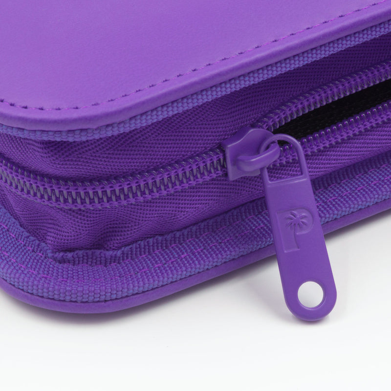 STEALTH 12 Pocket Zip Binder (Purple) | Palms Off