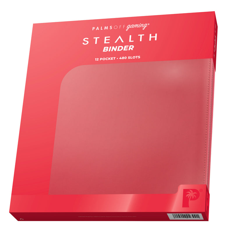 STEALTH 12 Pocket Zip Binder (Red) | Palms Off