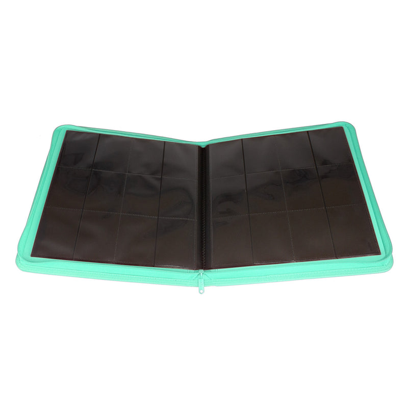 STEALTH 12 Pocket Zip Binder (Turquoise) | Palms Off