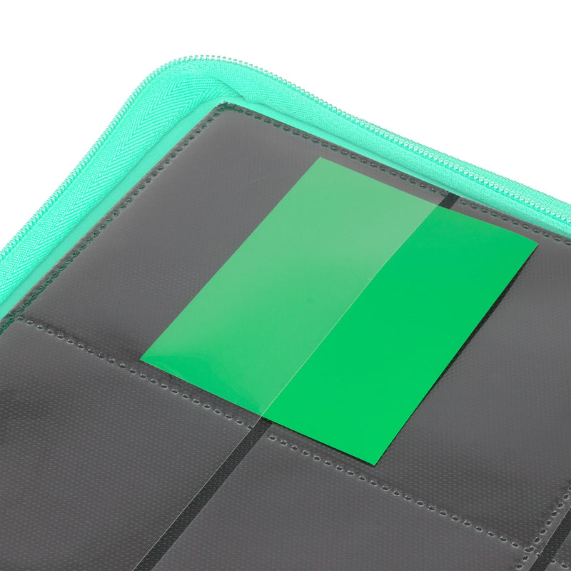 STEALTH 12 Pocket Zip Binder (Turquoise) | Palms Off