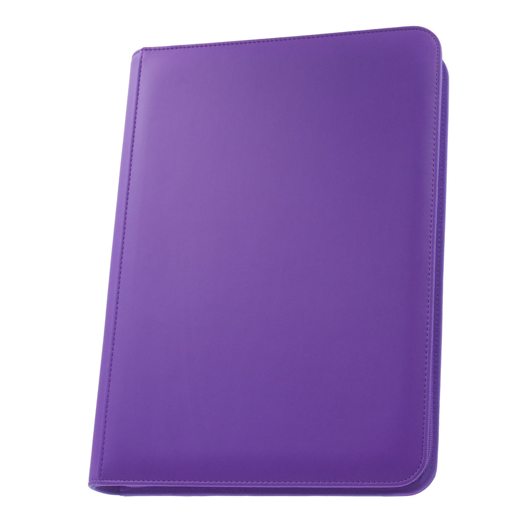 STEALTH 9 Pocket Zip Binder (Purple)