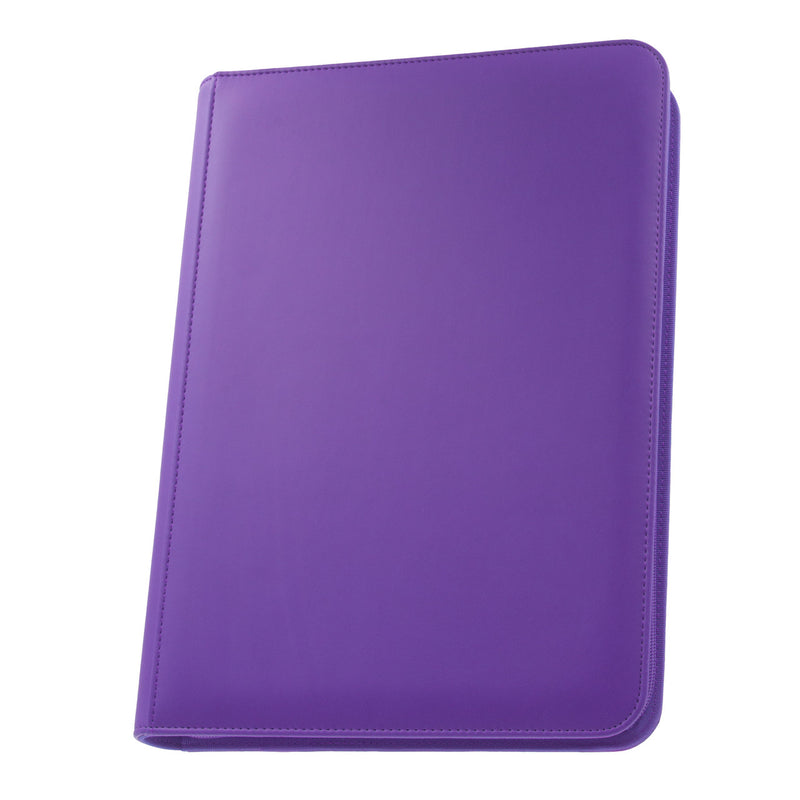 STEALTH 9 Pocket Zip Binder (Purple) | Palms Off