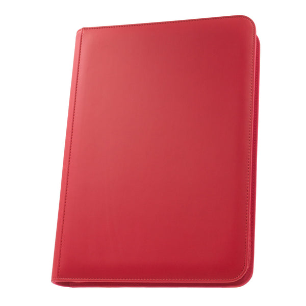 STEALTH 9 Pocket Zip Binder (Red) | Palms Off